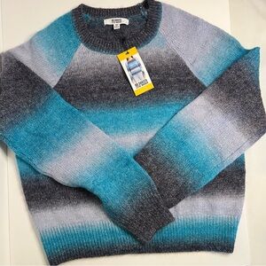 Steve Madden sweater BB Dakota ombré NWT blue‎ and grey junior’s medium